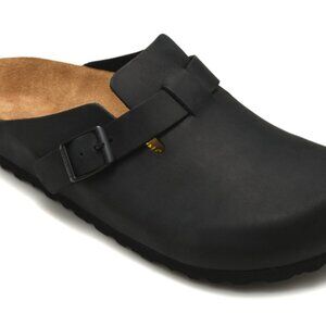 Birkenstock Boston Suede Leather Narrow Soft Footbed Clog
